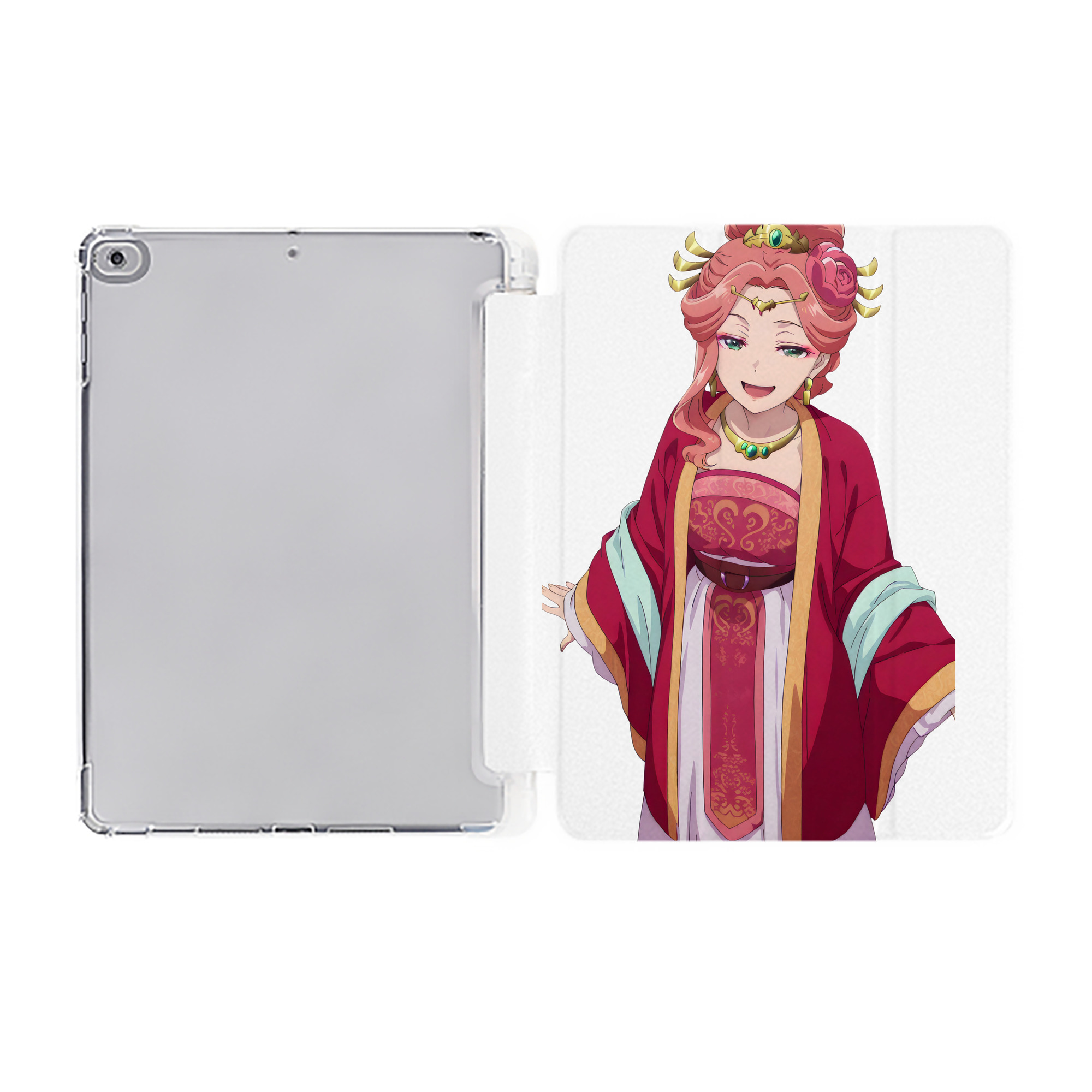 （画像用） 薬屋のひとりごと The Apothecary Diaries IPad ケース ペン収納付き 三つ折りスタンド PUレザー×シリコン 対応機種9.5/10.5/10.9インチ